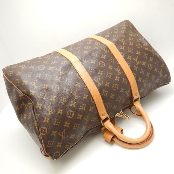Louis Vuitton Monogram Keepall 50 Shoulder Bag Brown - Picture 2 of 7
